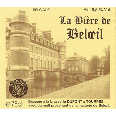 5410702000911 Bière de Beloeil - 75cl Bier met nagisting in de fles Sticker Front